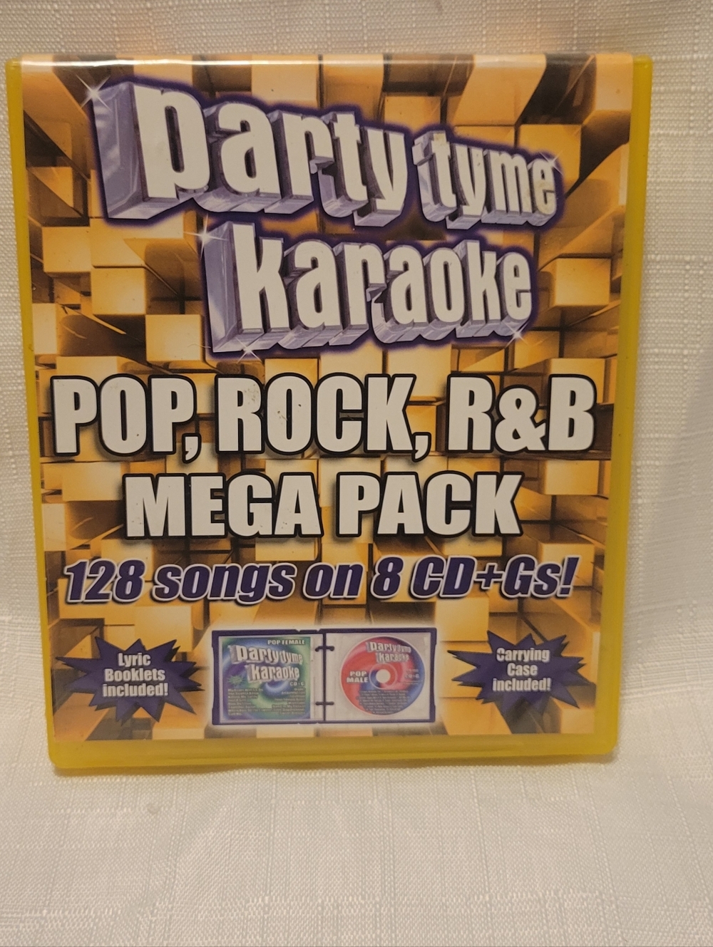 Partylyte Kereoke Pop, Rock & R&B Mega Pack - Yellow